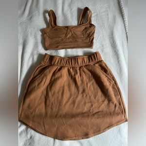 skirt and tank top set from target, top is xxs and skirt is small